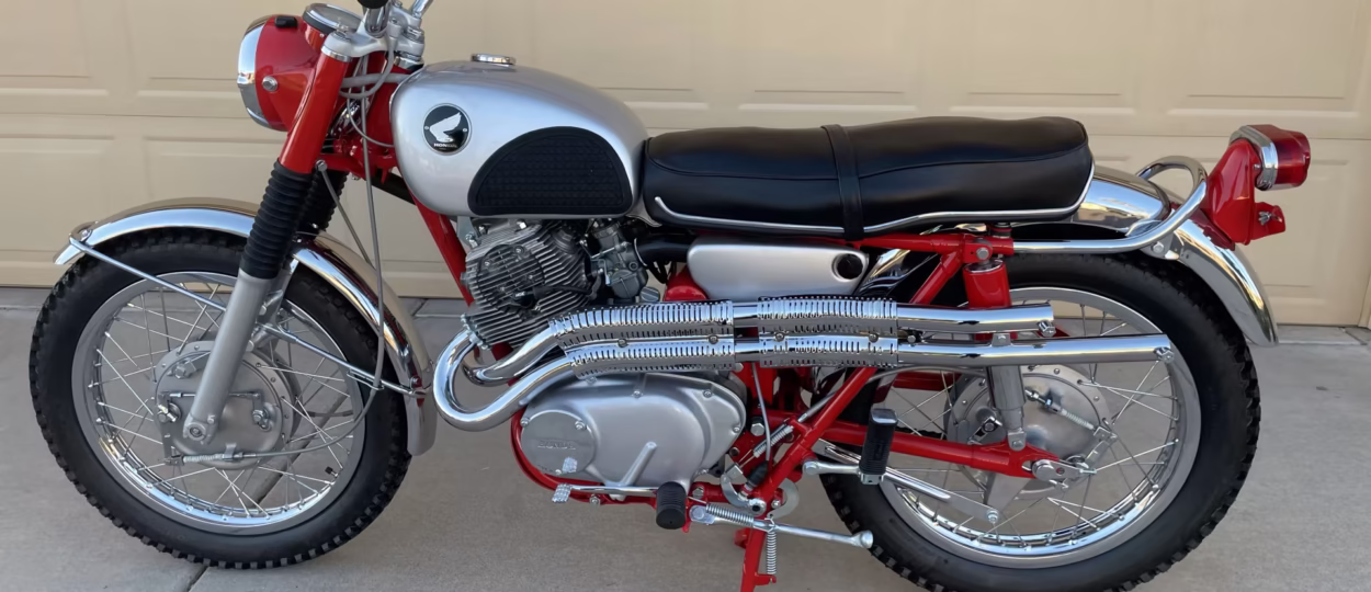 Honda CL77 scrambler – 1967 thông số kỹ thuật và hình ảnh, Honda CL77 scrambler – 1967 specifications and photos